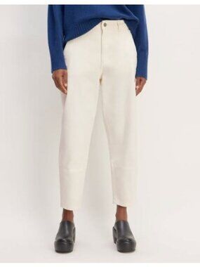 Everlane The Utility Barrel Pant Bone Size 6 Regular NWT